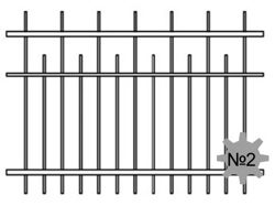 Сварной металлический забор №2