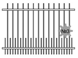 Сварной металлический забор №3